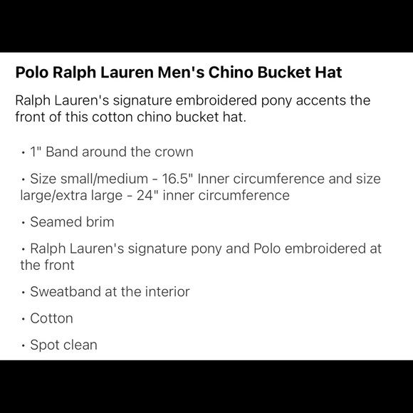 Mens POLO RL Bucket Hat - Picture 3 of 6
